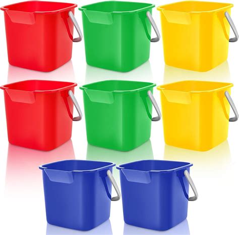 Amazon Irenare 8 Pcs Sanitizing Bucket 3 Quart Cleaning Bucket