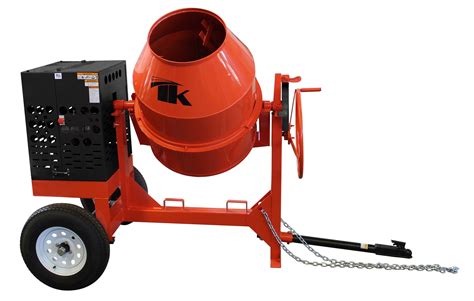 12 cu ft.0 Towable Steel Drum Concrete Cement Mortar Plaster Mixer W ...