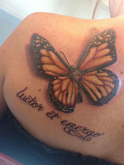 Elegant Monarch Butterfly Tattoo