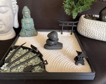 Desktop Zen Garden Kit-diy for Desk and Office Accessories Includes Zen ...