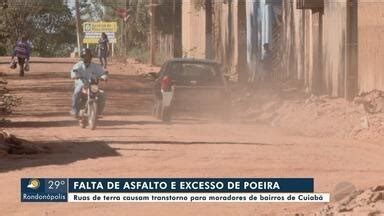 MTTV 1ª Edição Cuiabá Ruas de terra causam transtorno para