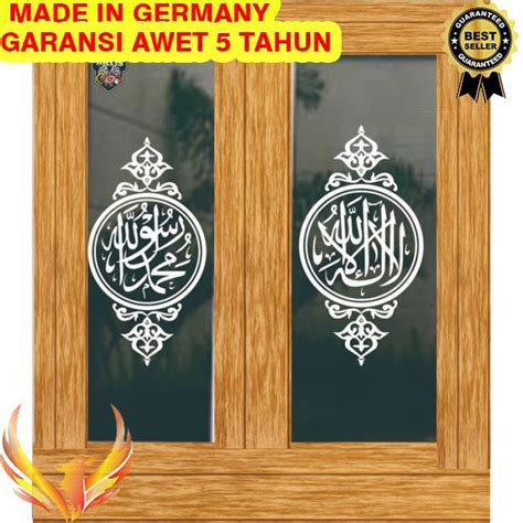 Jual Termurah Stiker Kaligrafi Kaca Pintu Jendela Dinding Masjid