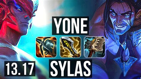 Yone Vs Sylas Mid 1900 Games 7 Solo Kills 13m Mastery