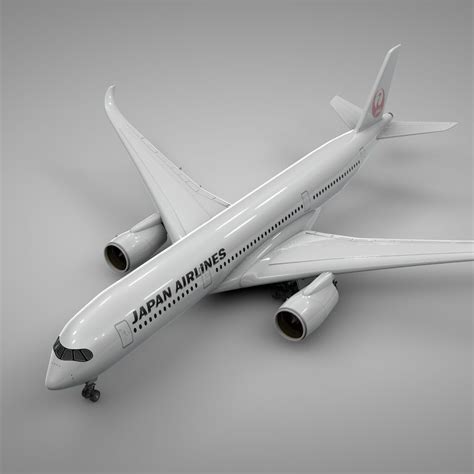 Airbus A350-900_JAL_L222 3D Model $170 - .c4d .unknown - Free3D