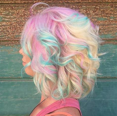 Pin By Chookie On F Unicorn Hair Mermaid Curl Vibrant Hair