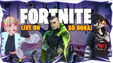 Live De Fortnite Ao Vivo Jogando Com Os Inscritos Zerando O Passe🔥so