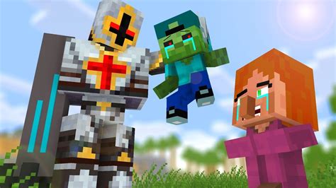 Zombie Vs Villager Life Craftronix Minecraft Animation Youtube