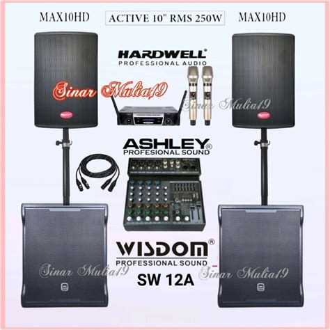 Jual Paket Karaoke Sound System Speaker Aktif Inch Baretone Max Hd