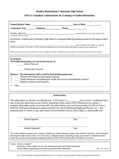 Fillable Online Health Mo Govlivingfamiliessample Authorization Form