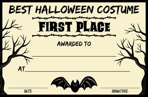 Award Certificates Halloween 15 Free Pdf Printables Printablee