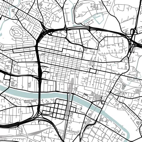 Glasgow City Map Printable Street Map Art Glasgow Map Print - Etsy UK