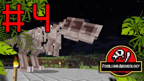 Minecraft Jurassic Park 4 Fossils And Archaeology Mod Singleplayer Lets Play Youtube