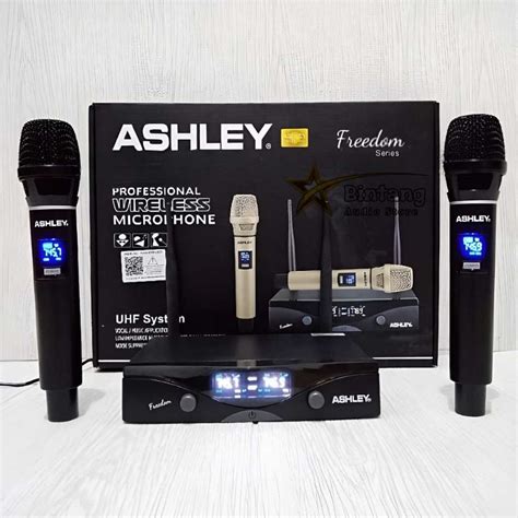 Jual Mic Wireless ASHLEY FREEDOM 2 Mic Microphone Original By ASHLEY