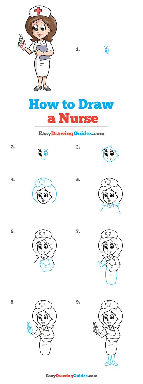 How to Draw a Nurse - Really Easy Drawing Tutorial