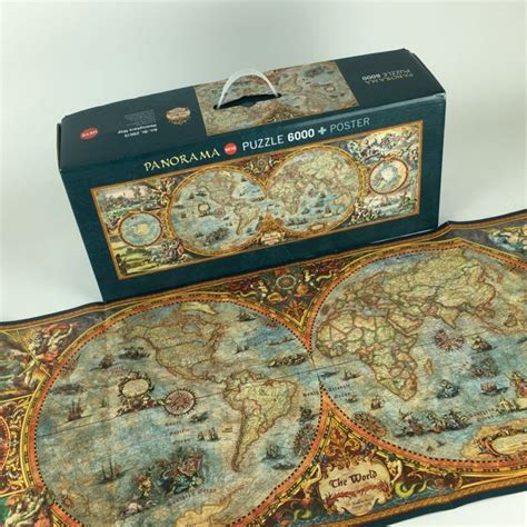 Heye Panorama Hemisphere Map Puzzles 6000 Piece The World Everything