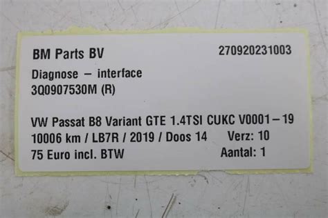 Diagnose Interface Vw Passat B Var Gte Q M R