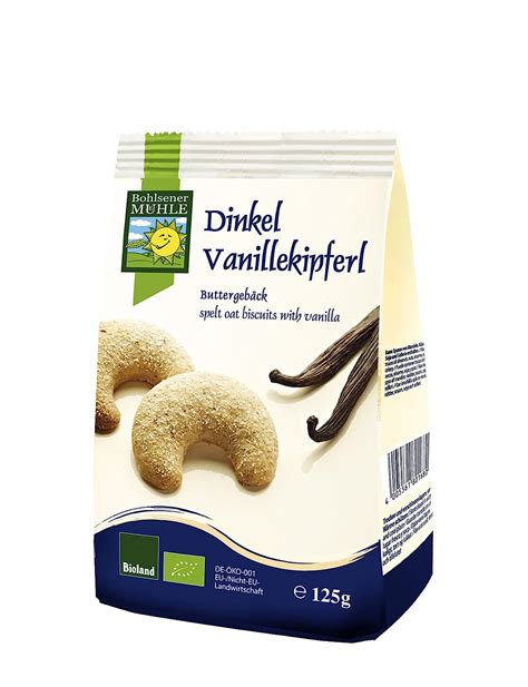 Bohlsener M Hle Dinkel Vanillekipferl G Bio Amazon De