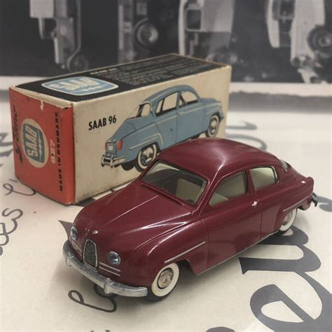 傷や汚れありTEKNO テクノ 827 SAAB サーブ 96 MADE IN DENMARK デンマーク MAROON 赤