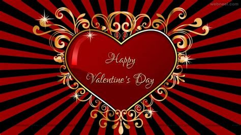 happy valentines day heart wallpaper