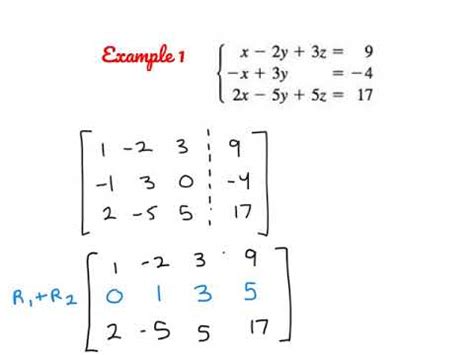 Matrices And Systems Of Equations Youtube