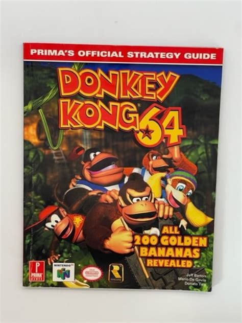 Primas Official Donkey Kong 64 Strategy Guide For Etsy