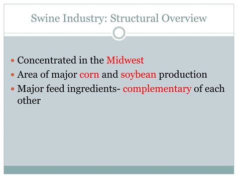 Ppt The Swine Industry Powerpoint Presentation Free Download Id