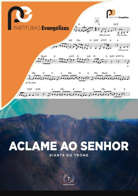 Aclame Ao Senhor Diante Do Trono Partituras Evangelicas