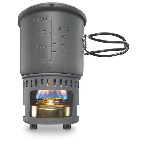 Esbit Alcohol Stove With Cookset 627880 Stoves At Sportsman S Guide