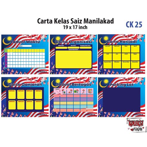 🔥hot Item🔥 Set Keceriaan Kelas Banner Jadual Kelas Tema Merdeka