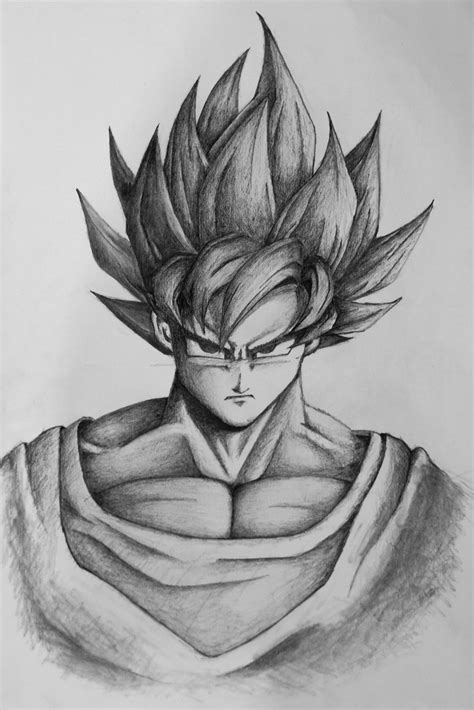 Goku Pencil Drawing Pics - bestpencildrawing