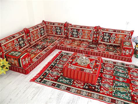 Arabic Majlis Sofa Set Modular U Shaped Floor Couch