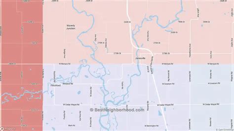 Janesville Ia Political Map Democrat Republican Areas In