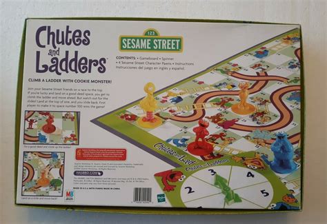 Mavin Chutes And Ladders Sesame Street Version Milton Bradley Complete