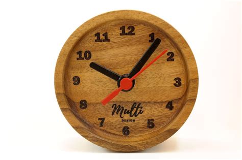 Desk Clock Wood Clock Wood Desk Clock Wood Table Clock - Etsy