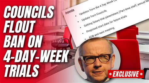 Councils Defying Government Still Pushing 4 Day Week Trials Guido Fawkes