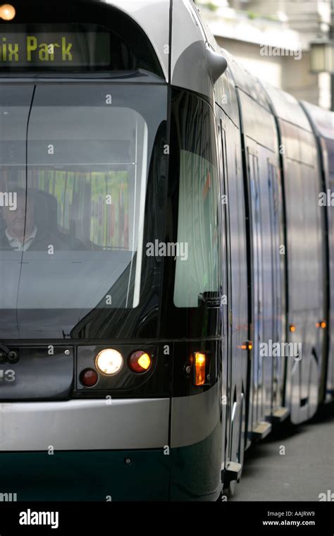 Nottingham s tram Nottingham Express Transit moving into Market Square ...