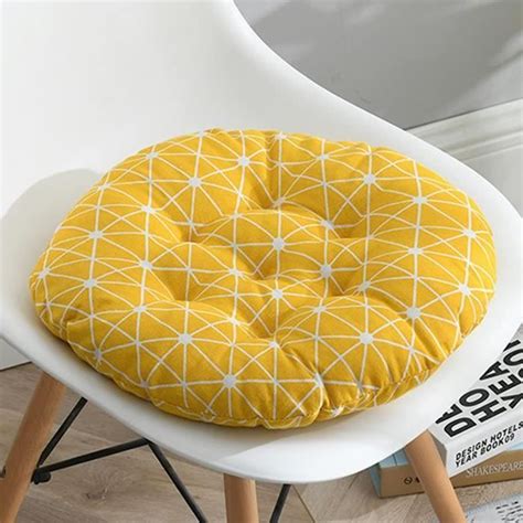 Coussin De Chaise Rond Coussins Avec Attaches Siège Matelassés Pour