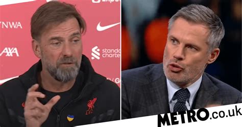 Jurgen Klopp Hits Back At Jamie Carragher Over Criticism Of Liverpool Star Trendradars