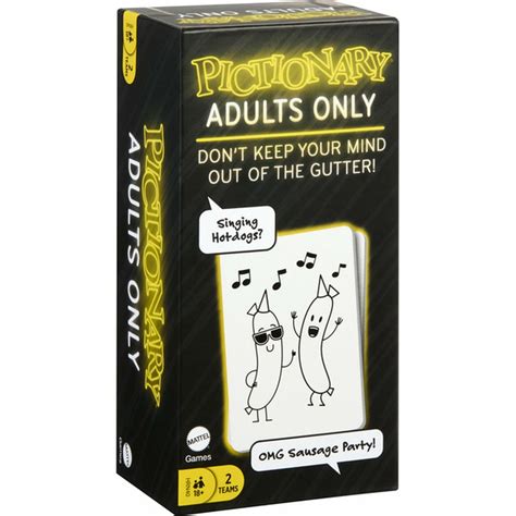 Pictionary Adults Only Party Game For Adults Game Night Drawing Game