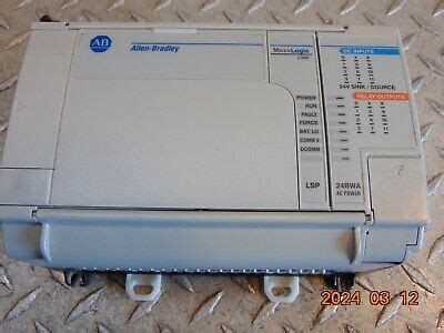 ALLEN BRADLEY 1764 LSP PROCESSOR SER C REV B W 1764 24BWA BASE UNIT SER