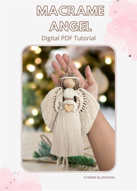 TUTORIAL PDF Of Macrame Angel For Begginers Step By Step Etsy Australia