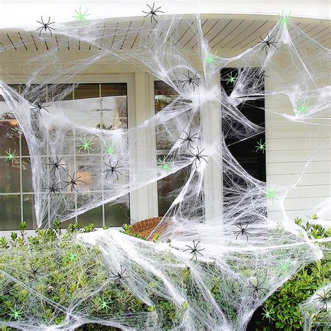 Buy 90shine 1400 Sqft Fake Spider Web Cobweb Halloween Party Outdoor