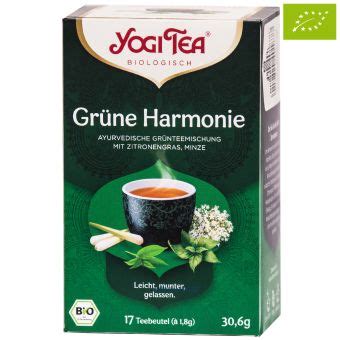 Tee Shop YOGI TEA Grüne Harmonie BIO 17 x 1 8 g TEE IM NETZ de