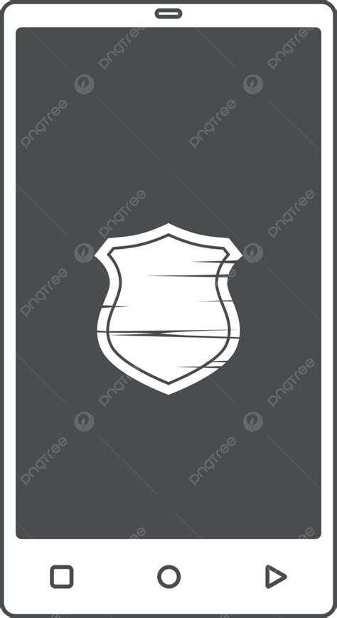 Securing Your Mobile Phone With Antivirus Shield And Theme Guard Vector