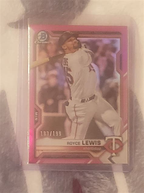 Bowman Chrome Royce Lewis Pink Bcp Minnesota Twins