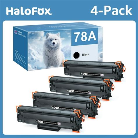 Halofox 78a Ce278a Compatible Black Laser Toner Cartridges 4 Pack For Hp Laserjet M1536dnf