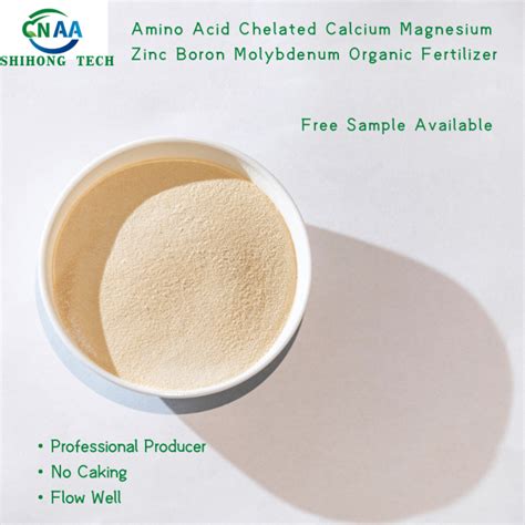 Calcium Magnesium Zinc Boron Molybdenum Powder Amino Acid Chelated