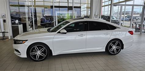 My white Accord Sport 2019 2.0T 10sp with the 2021 Touring wheels ...