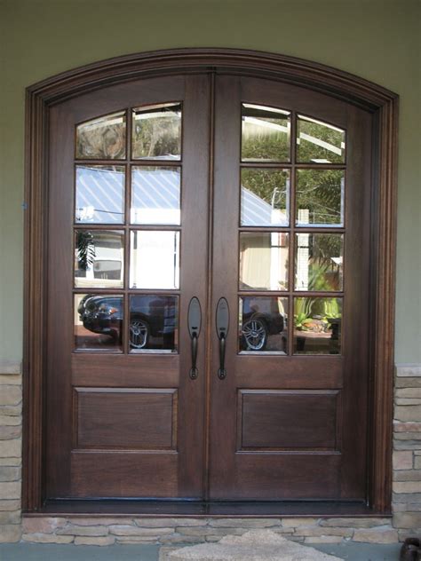 French Country Double Entry Doors Give Charming Completions To The General Appearance Of Your