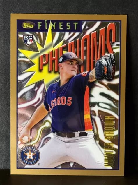 2023 TOPPS FINEST Flashbacks Phenoms Hunter Brown 3 Rookie RC Astros